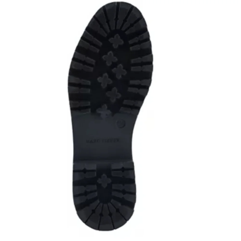 Marc Fisher Ink Lug Sole Chelsea Fur Detail Boots - Picture 4 of 9